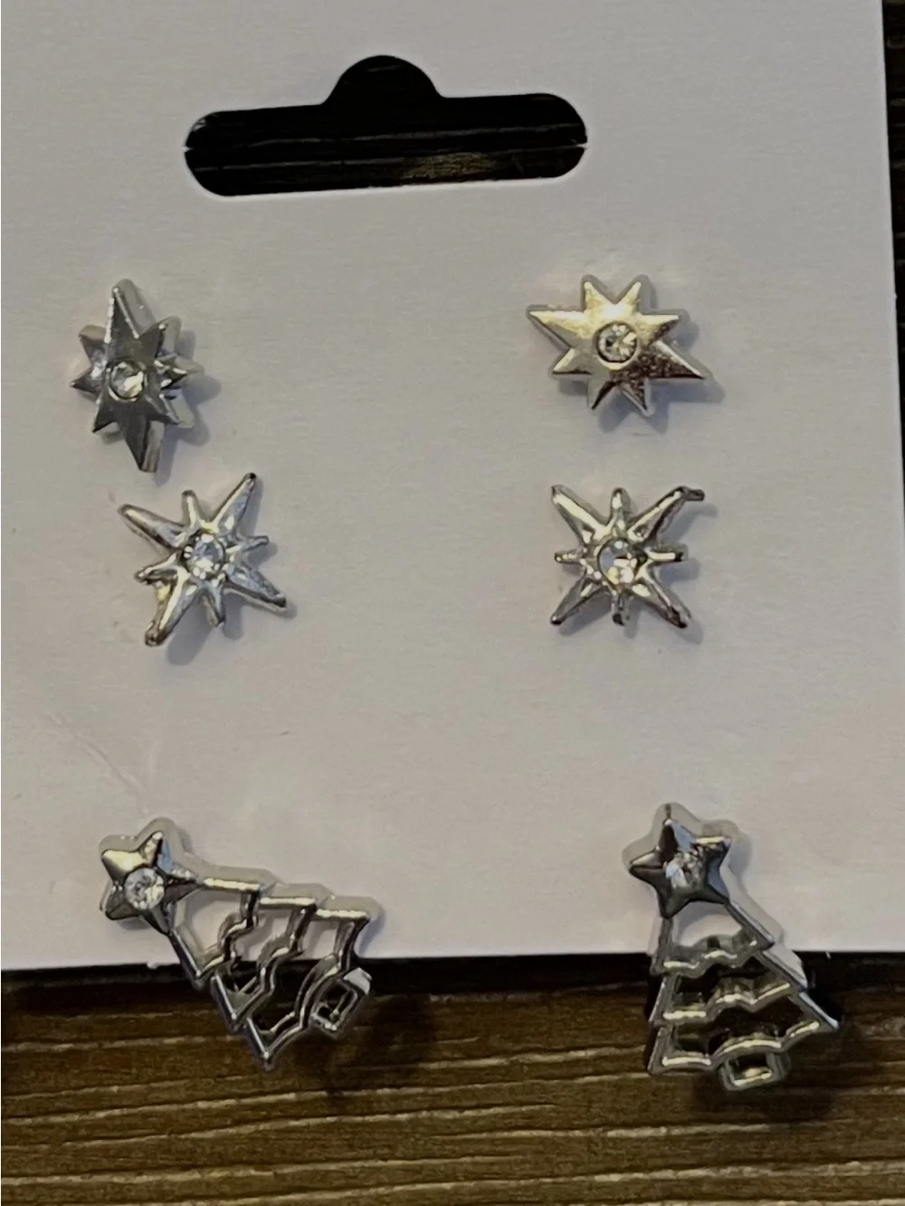 Christmas in July!- 3 Sets of Bejeweled Christmas Earrings